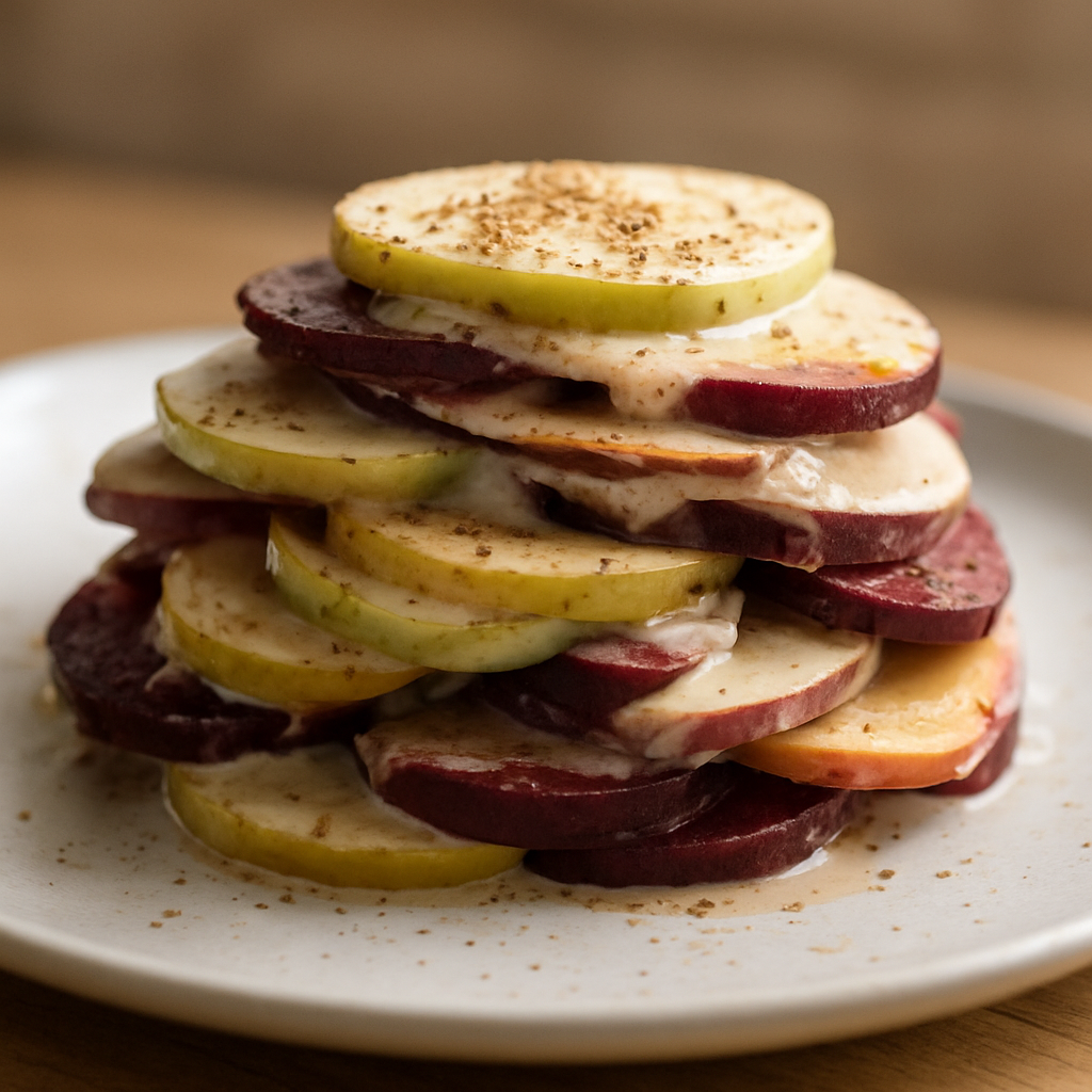 סלט סלק ותפוח עם רמולדה דנית וכמון קלוי