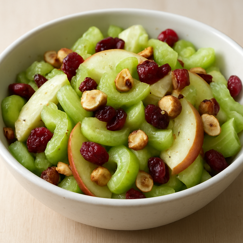 סלט סלרי ותפוח עם חמוציות