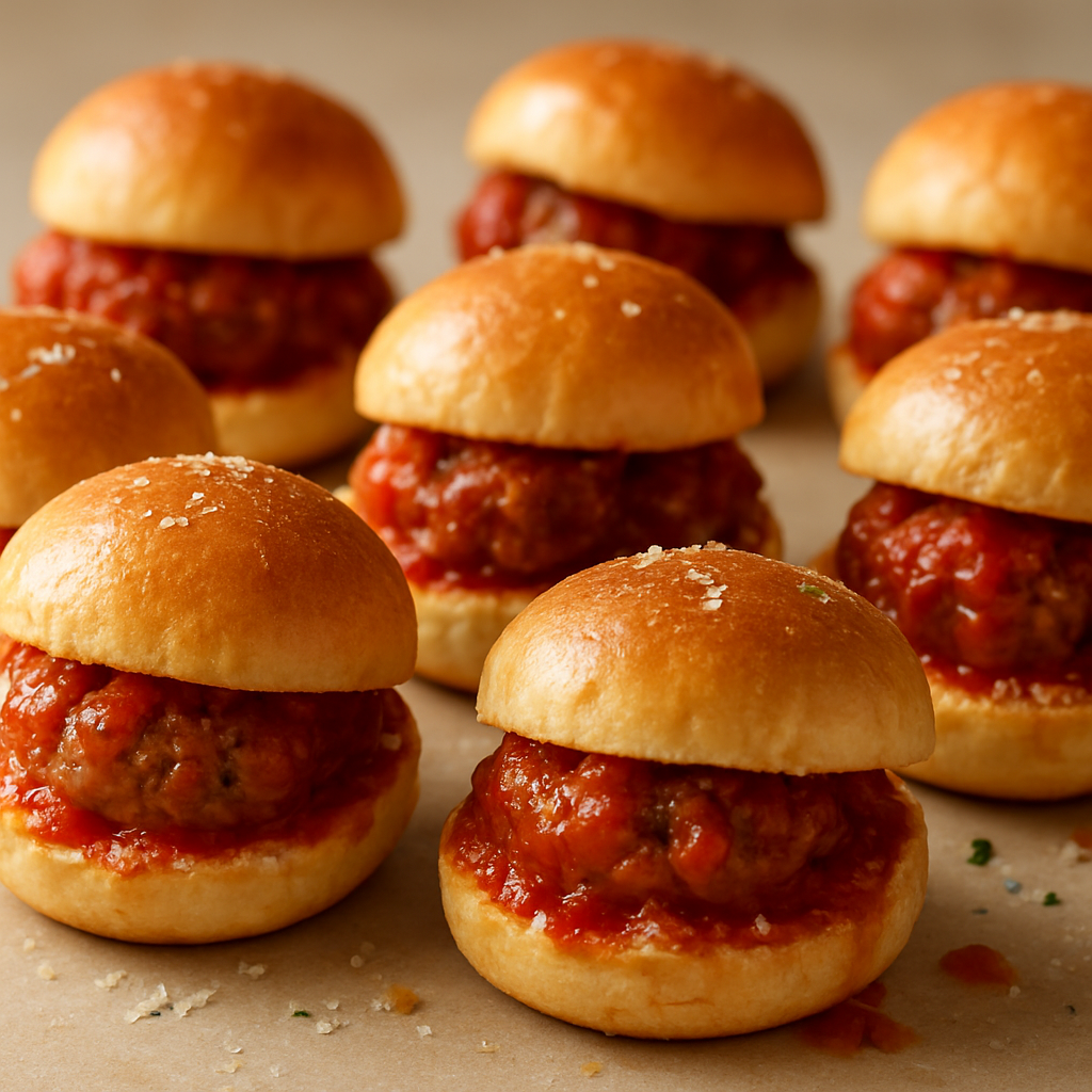 סליידרים של כדורי בשר מעושנים ברוטב ראגו