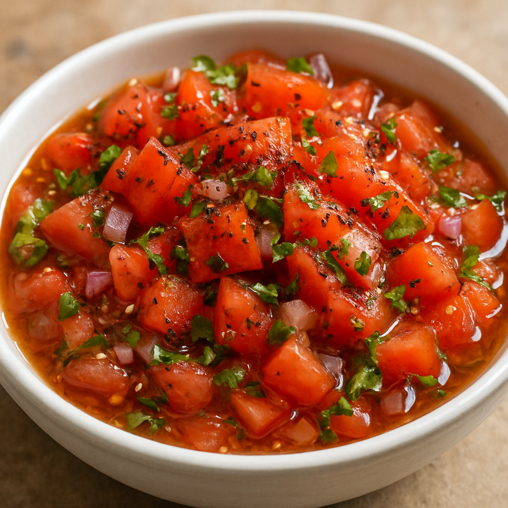 סלסת עגבניות בדואית בלימון