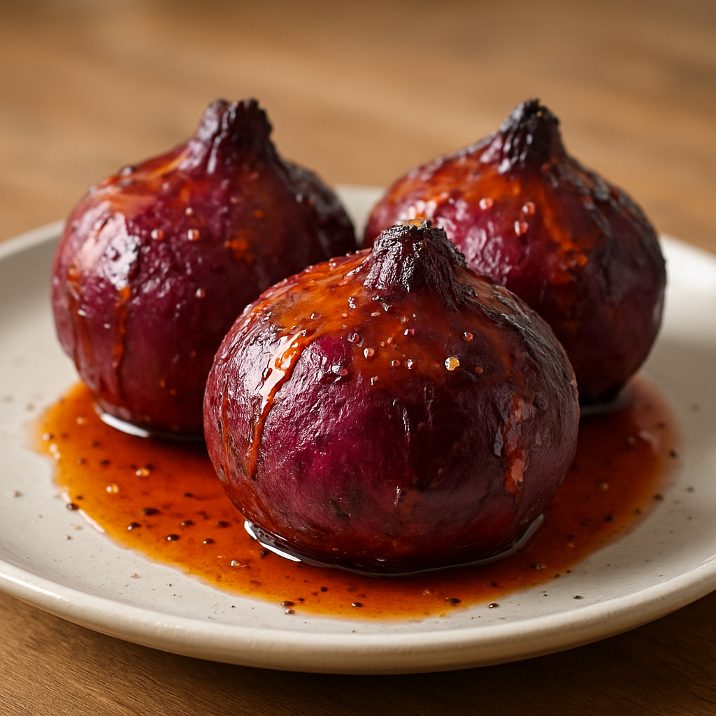 סלק צלוי בזיגוג הדרים וחזרת