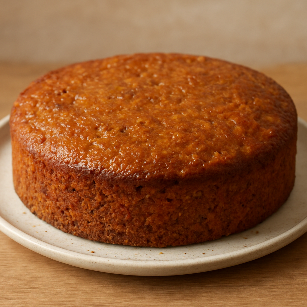 עוגת גזר הולנדית עם הברשת סירופ סוכר