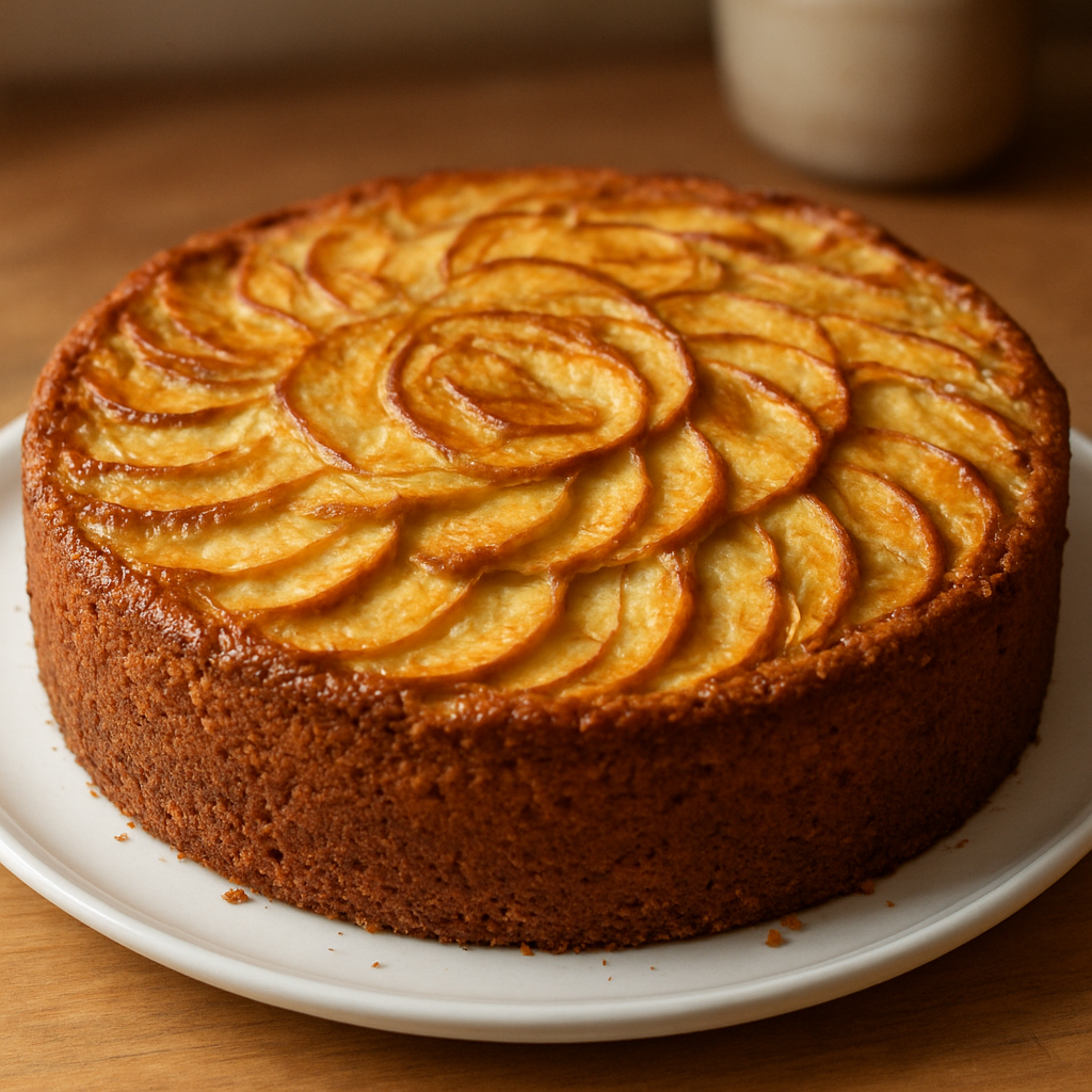 עוגת תפוחים ביתית באפייה איטית