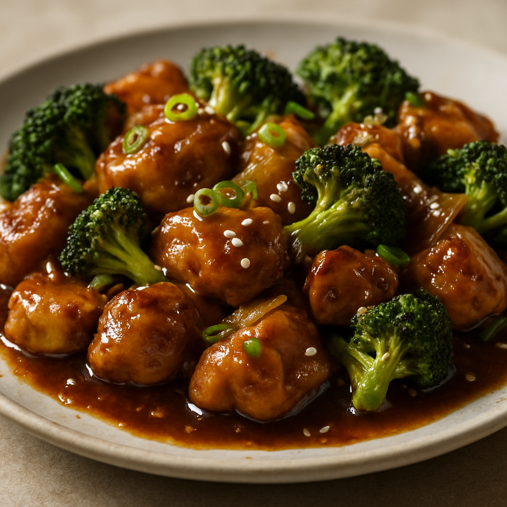 עוף ברוקולי בסגנון קנטונזי