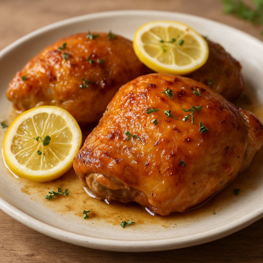 שוקי עוף יפואיים ביין לבן ושום