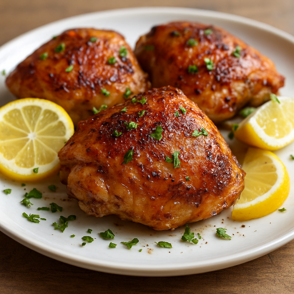 עוף צלוי בטעמים מרוקאיים בשמן קוקוס