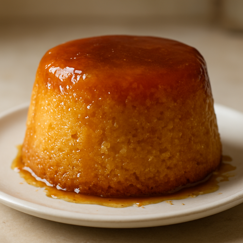 פודינג מלבה בזיגוג חמוץ-מתוק