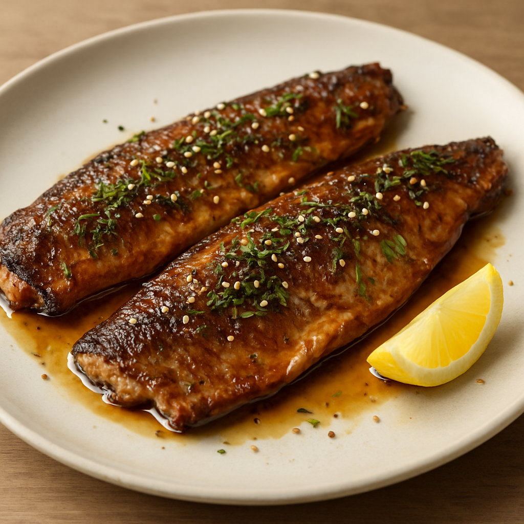 פורל בזיגוג לימון-סויה-דבש