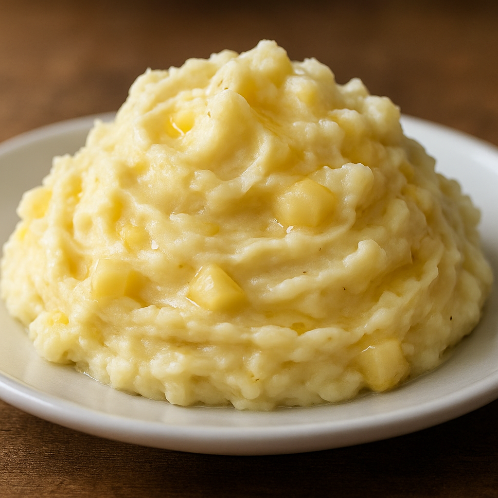 פירה אלפיני אוורירי עם תפוח