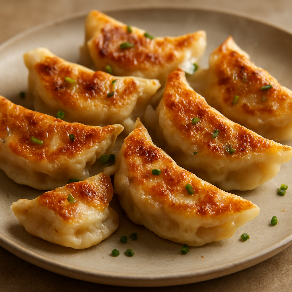 פירוגי גבינה ותפוחי אדמה מטוגנים במחבת