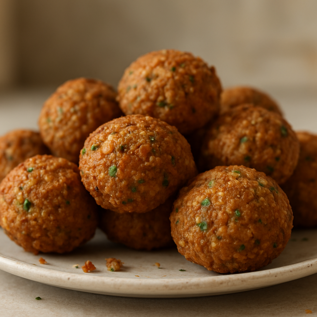 פלאפל מסורתי במעבד מזון