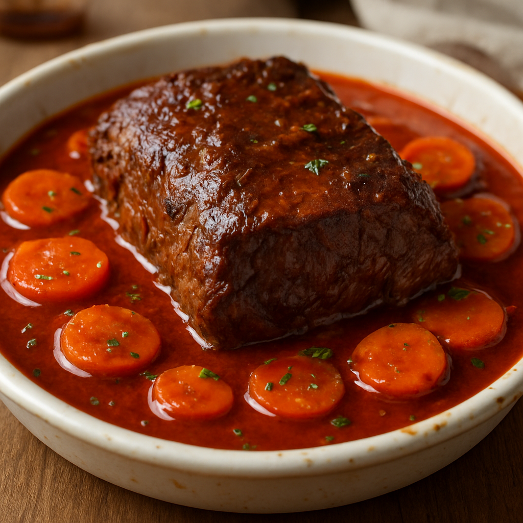 פסטיצדה בקר עם ירקות מוחמצים עדינים