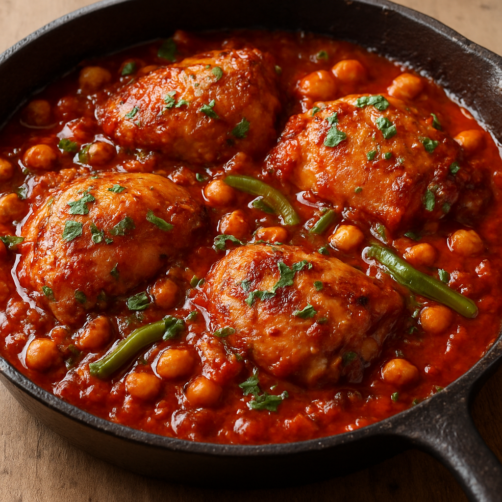 פרגיות בשושקה עם חומוס