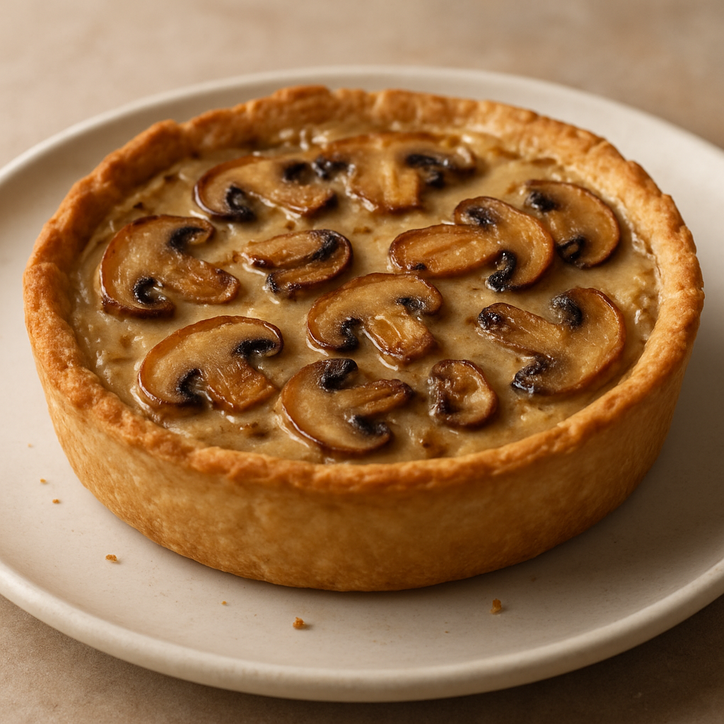 פשטידת פטריות ושמנת עם הסמכת אגר אגר