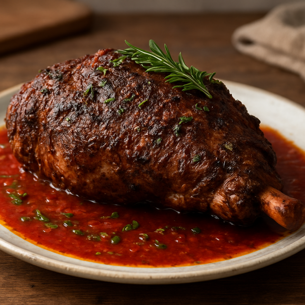 צלי טלה איטי עם מרווה והחמצה עדינה