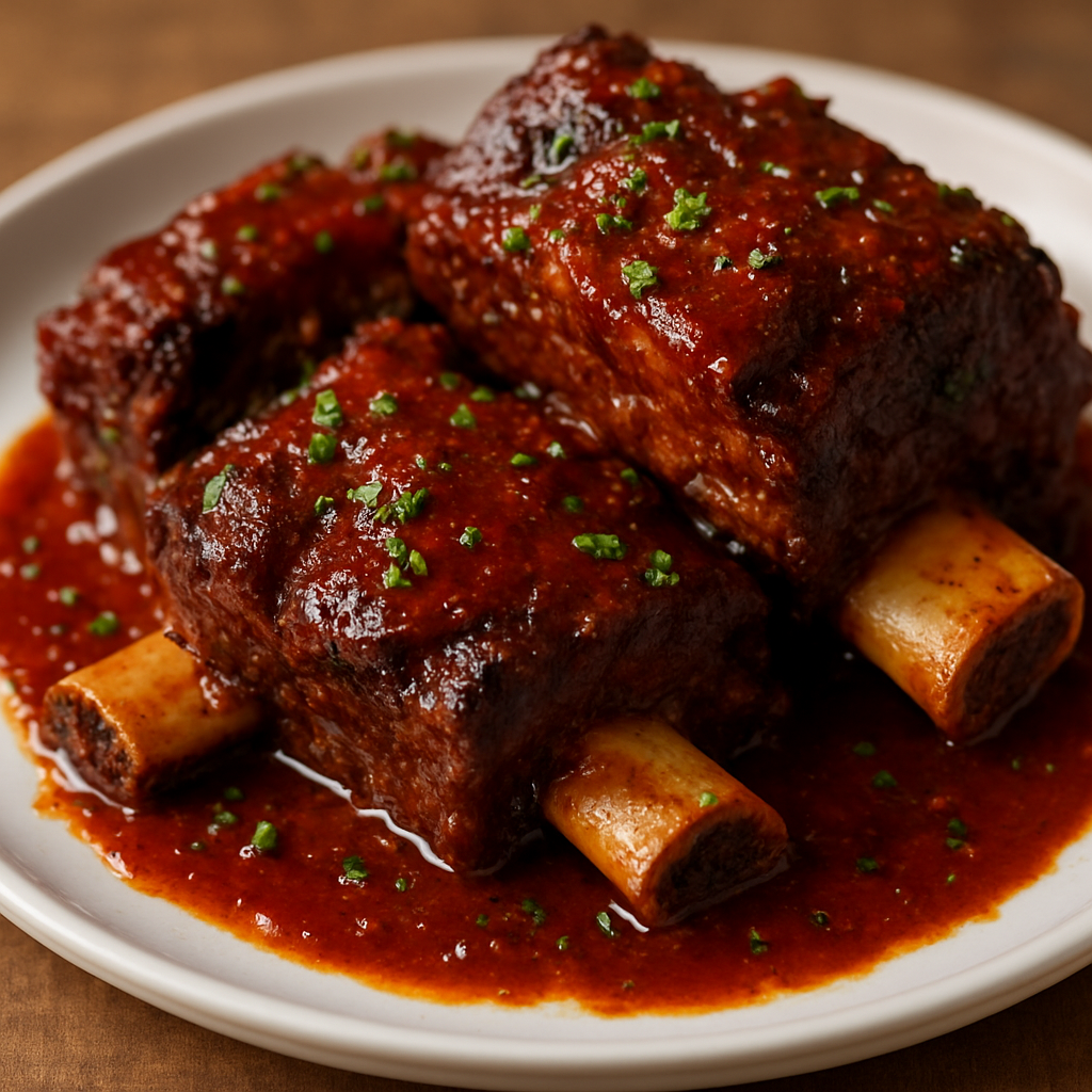 צלעות בקר פפריקש אפויות חלקית