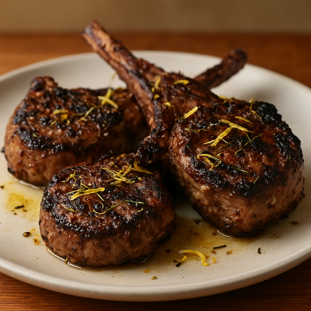 צלעות טלה קצרות במרינדת עשבי טיב