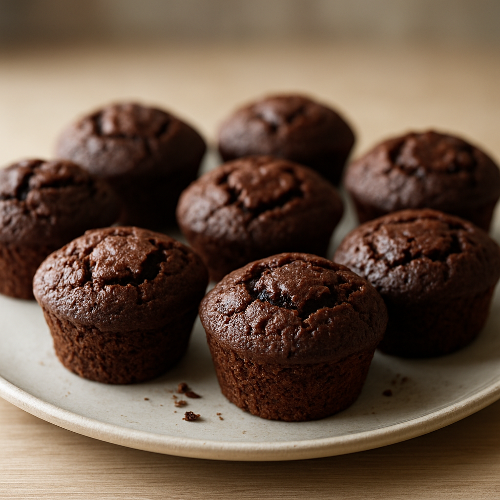 קאפקייק שוקולד וקפה אפוי בכיסוי