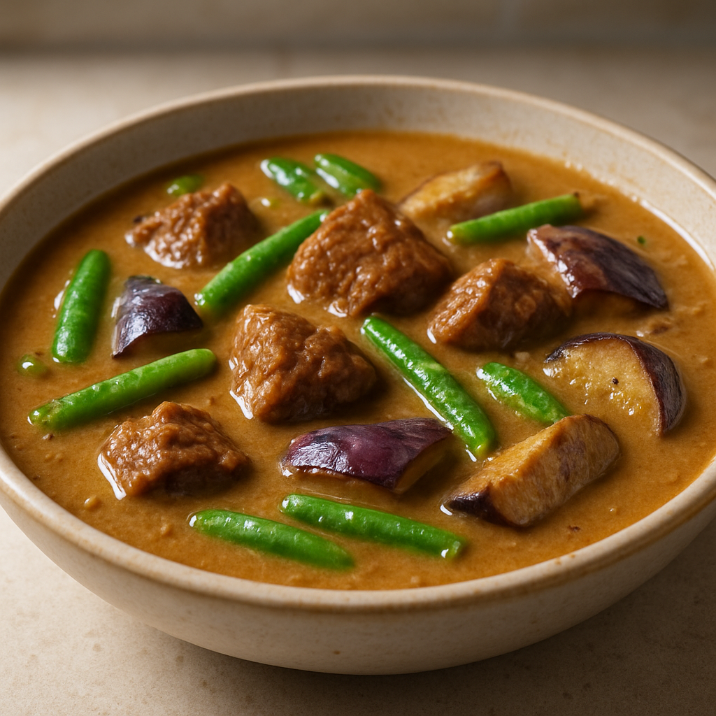 קארה-קארה בקר בכלי חרס עם רוטב בוטנים