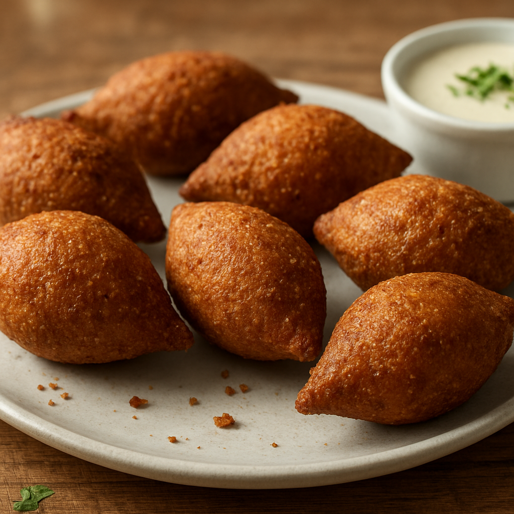 קובה מטוגנת ממולאת בשר ותבלינים טריפוליטאיים