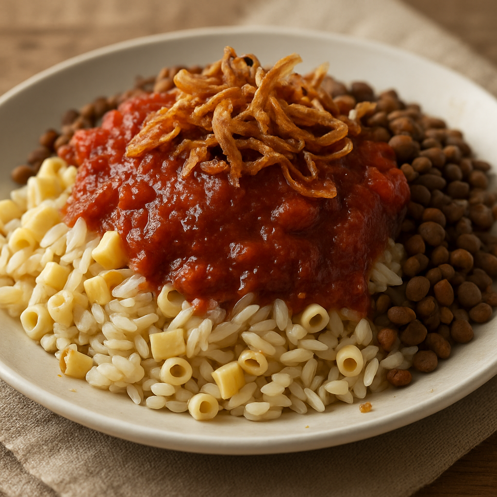 קושרי קליל בסגנון מצרי עם רוטב משופר