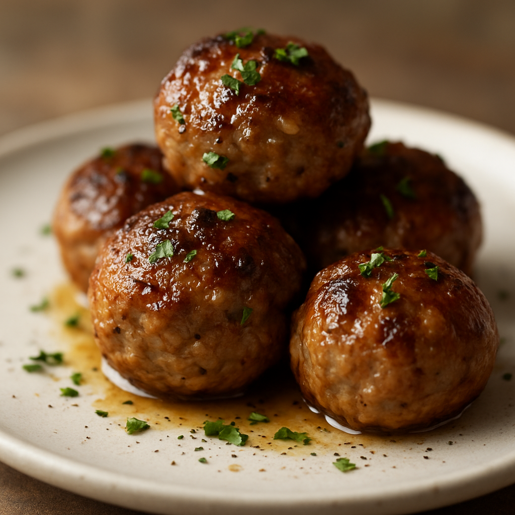 קציצות בשר צלויות בחמאה מזוקקת