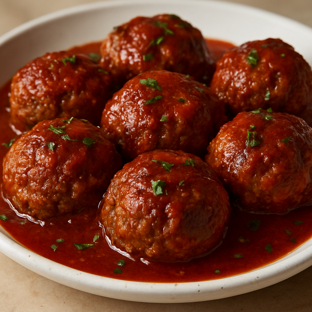 קציצות בשר בקדרה עם רוטב מצומצם