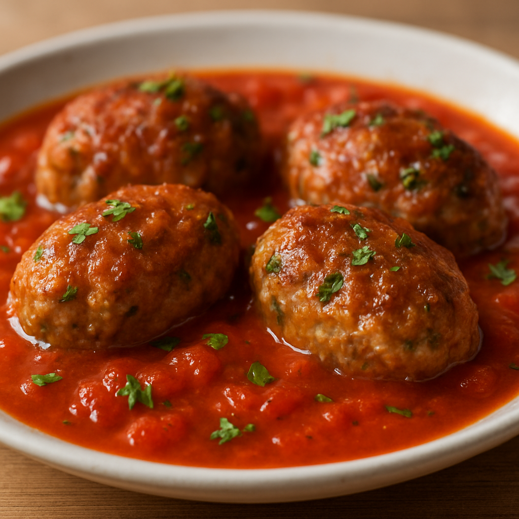 קציצות בשר טריפוליטאיות ברוטב עגבניות