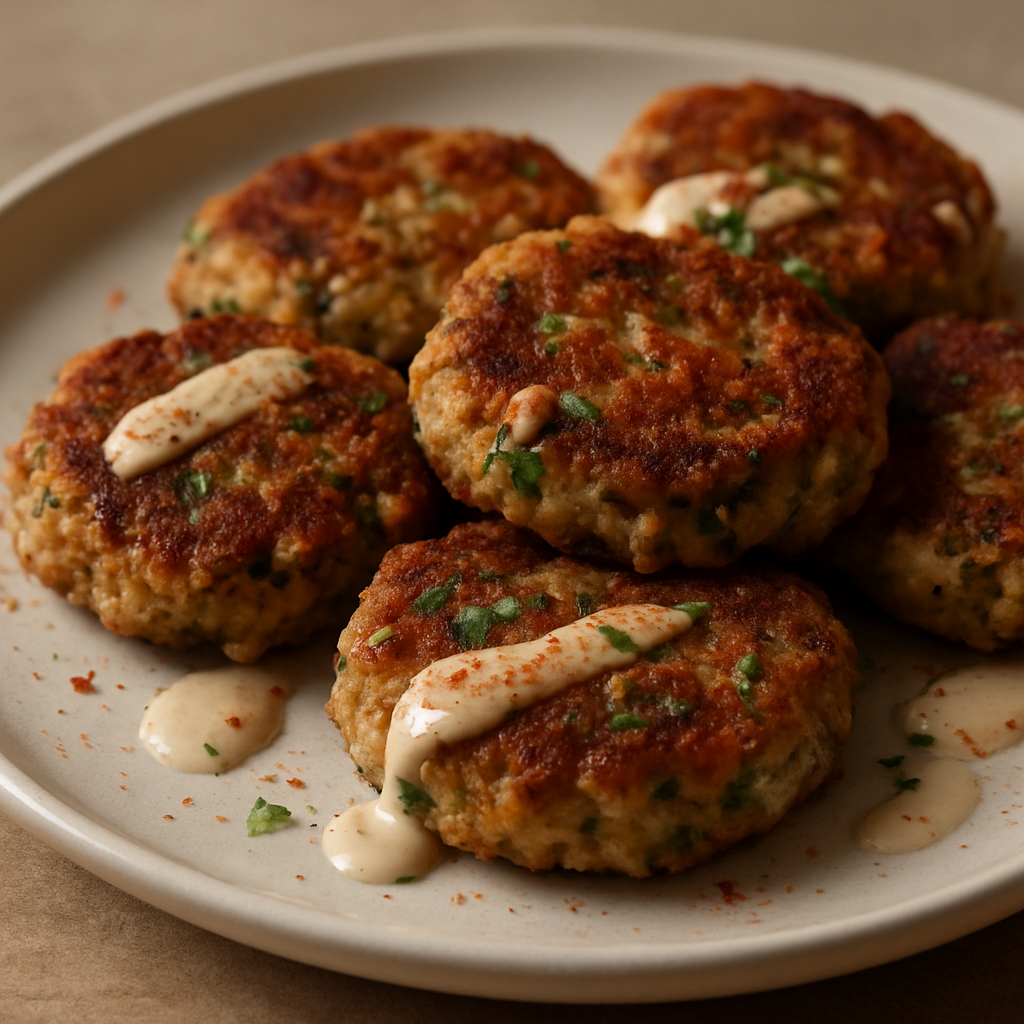 קציצות דג טברייניות עם רוטב טחינה עדין