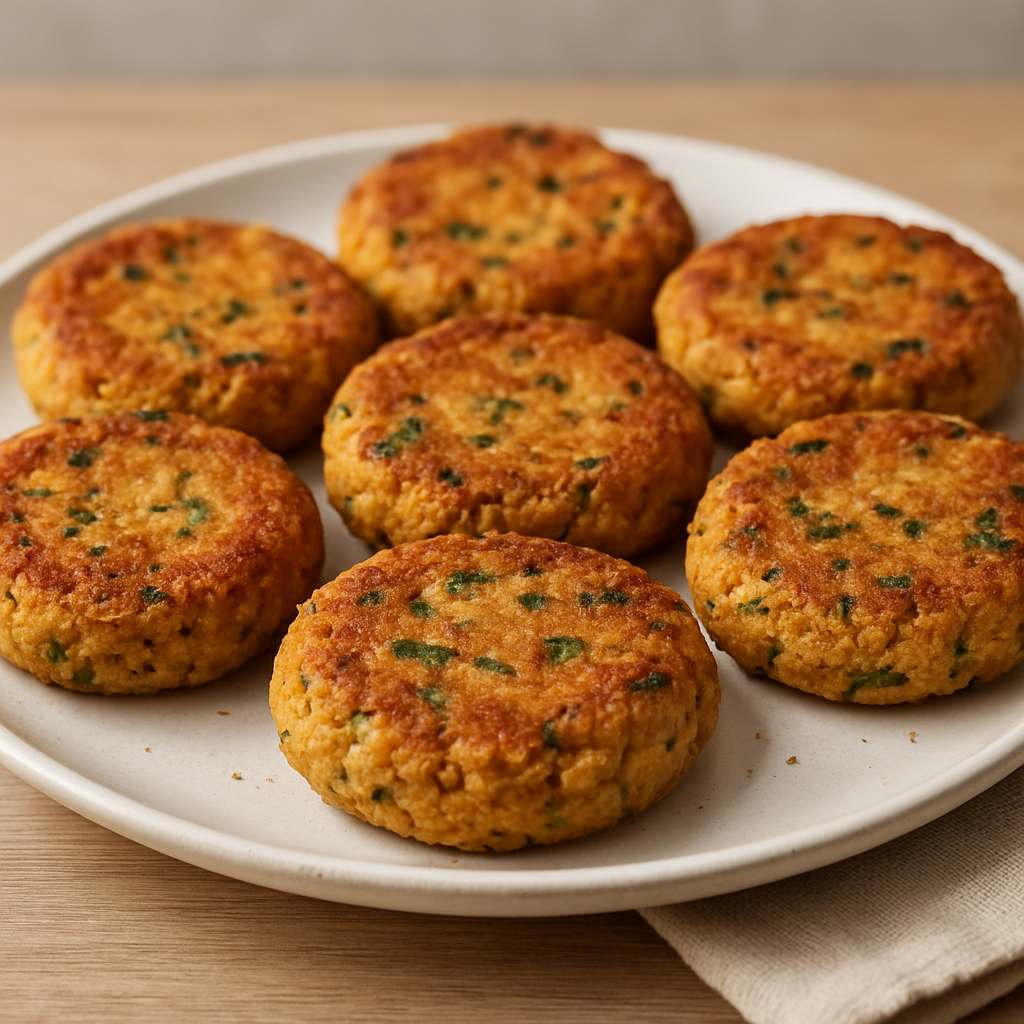 קציצות חומוס אפויות בריח התנור