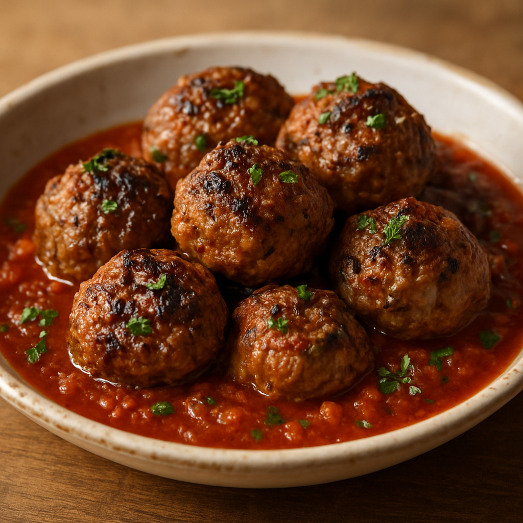 קציצות כבש צרובות עם עשבי תיבול