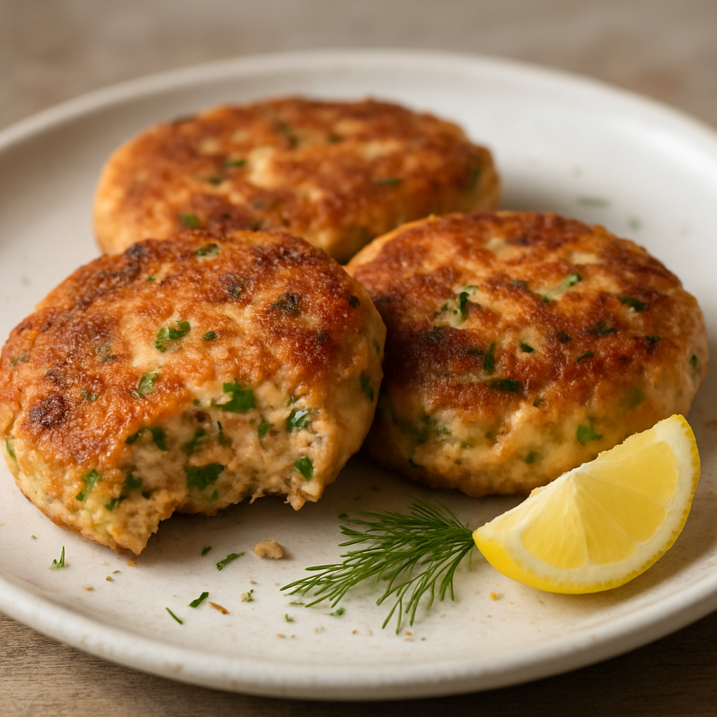 קציצות סלמון מהירות עם שמיר וליים