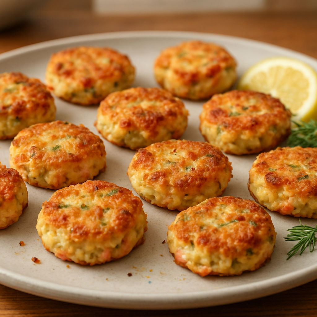 קציצות תפוחי אדמה וסלמון — מעיכה גסה