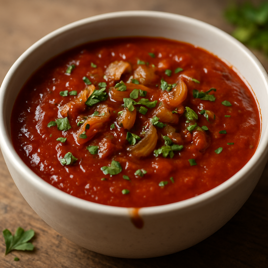 רוטב עגבניות ויין לטבילה