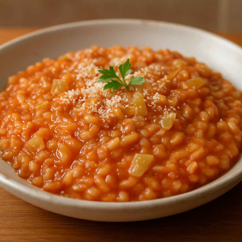 ריזוטו עגבניות קרמי עם לימון כבוש