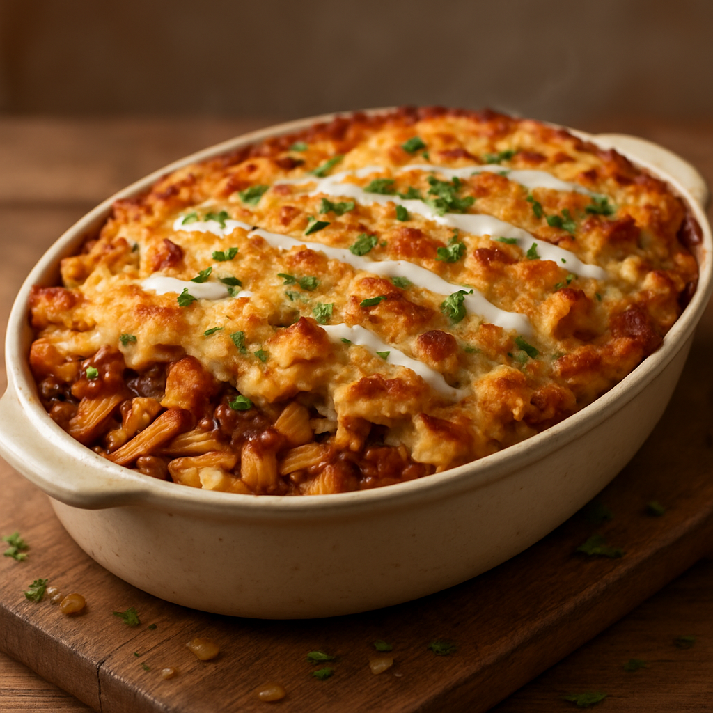 שווארמה עוף שכבות פרמזן בתנור