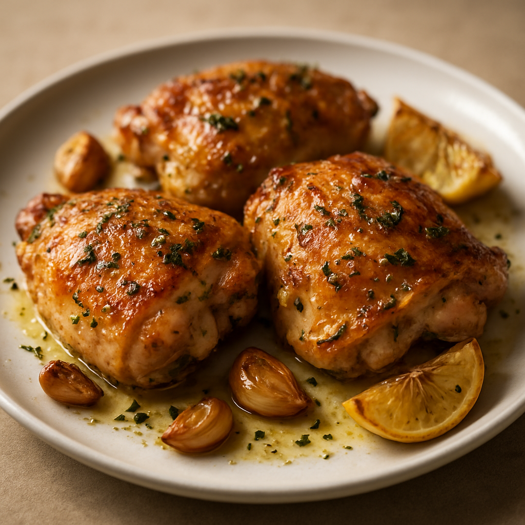 שוקי עוף בהשרייה מלוחה ועשבי תיבול