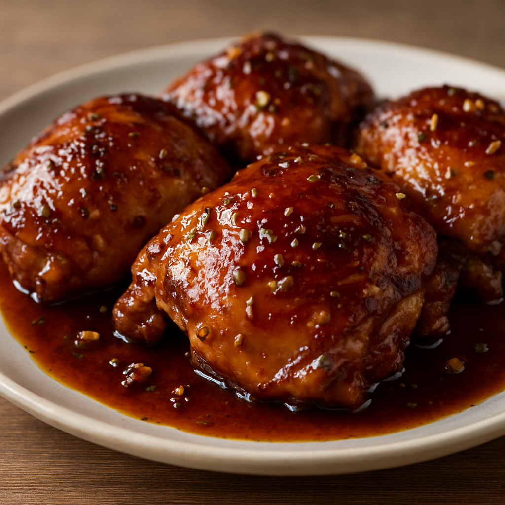 שוקי עוף בצלייה והסמכה ברוטב דבש-סויה