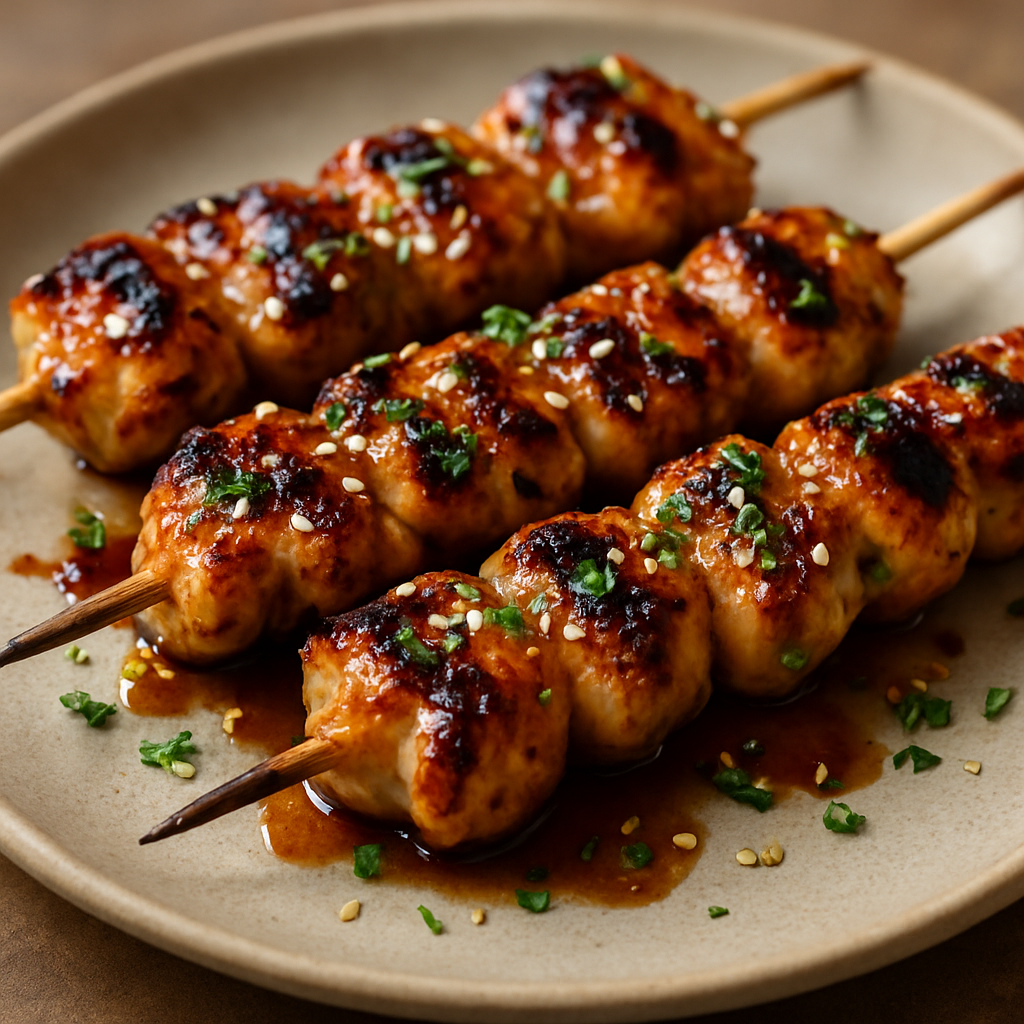 שיפודי פרגית במייפל-סויה ולימון