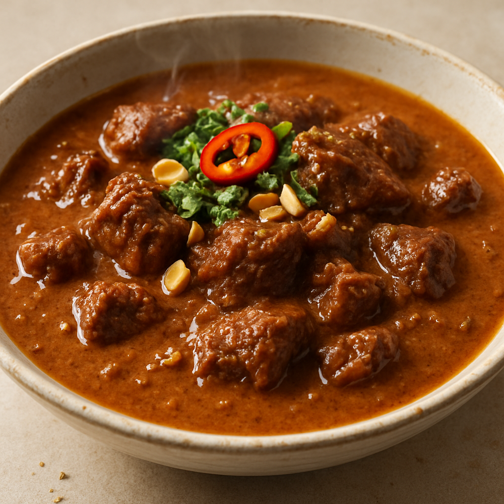 תבשיל אגוסי עם בשר במרינדה אפריקאית