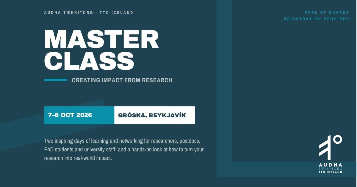 Auðna MasterClass - Creating Impact from Research