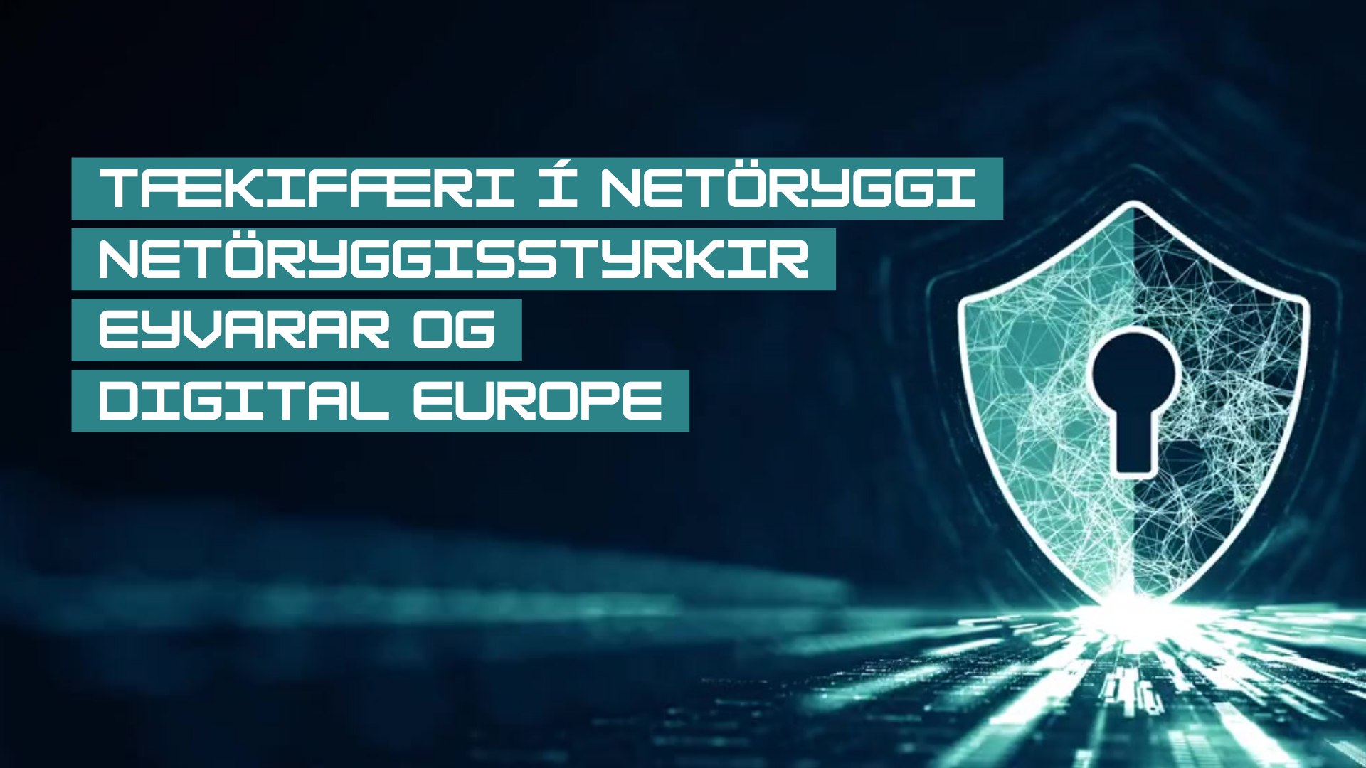 Tækifæri í netöryggi – netöryggisstyrkir Eyvarar og Digital Europe