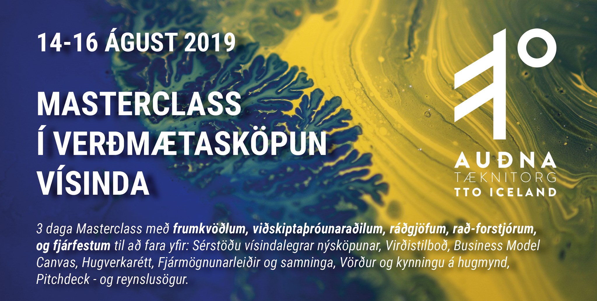 Masterclass í Verðmætasköpun Vísinda