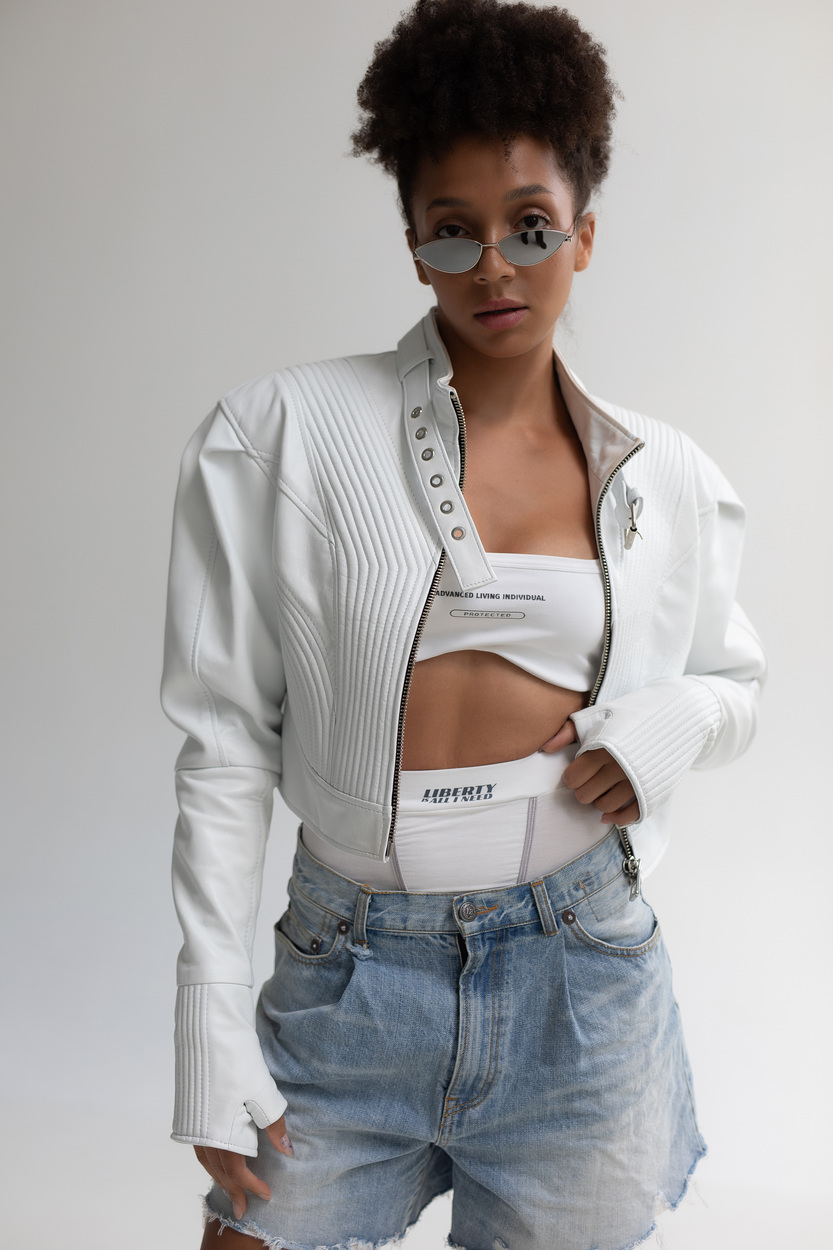 Jacket with gloves
