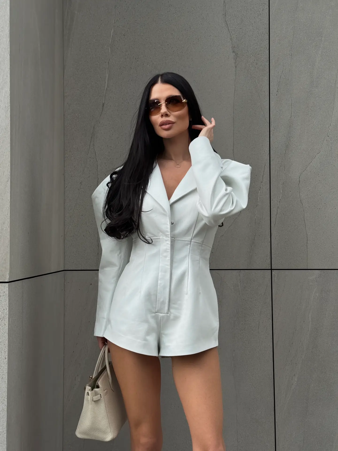 Leather jumpsuit