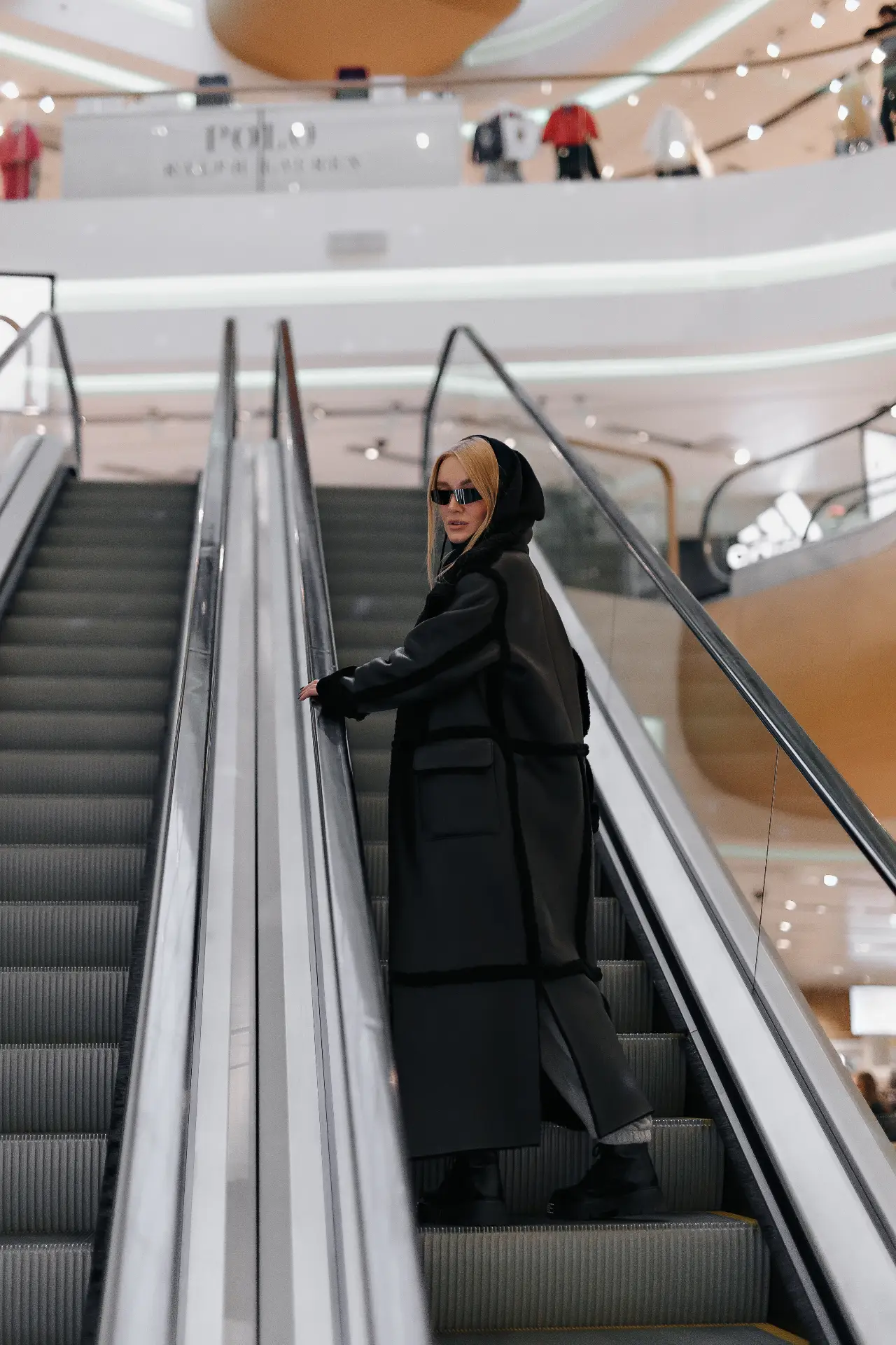Long sheepskin coat INTELLIGENT