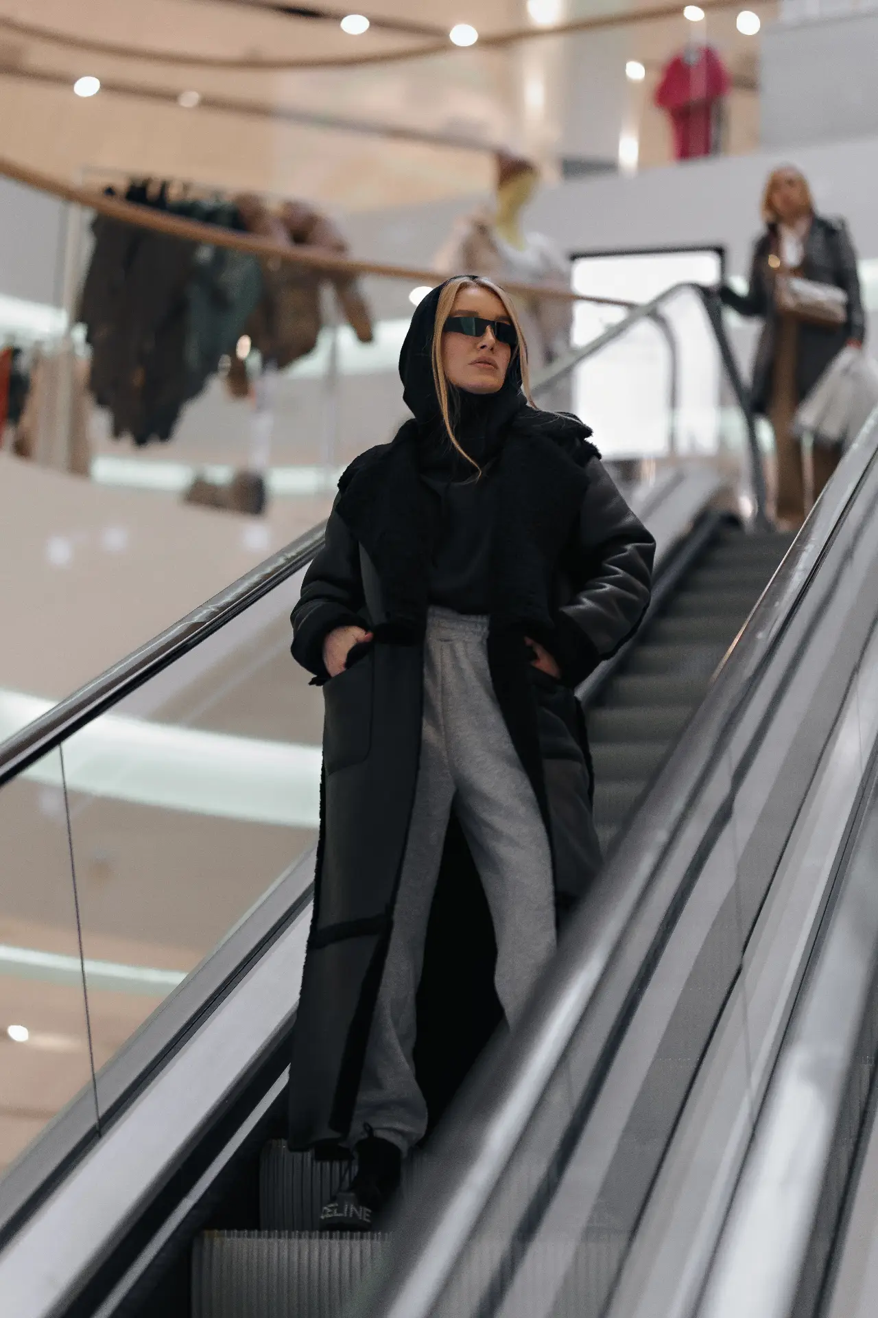 Long sheepskin coat INTELLIGENT