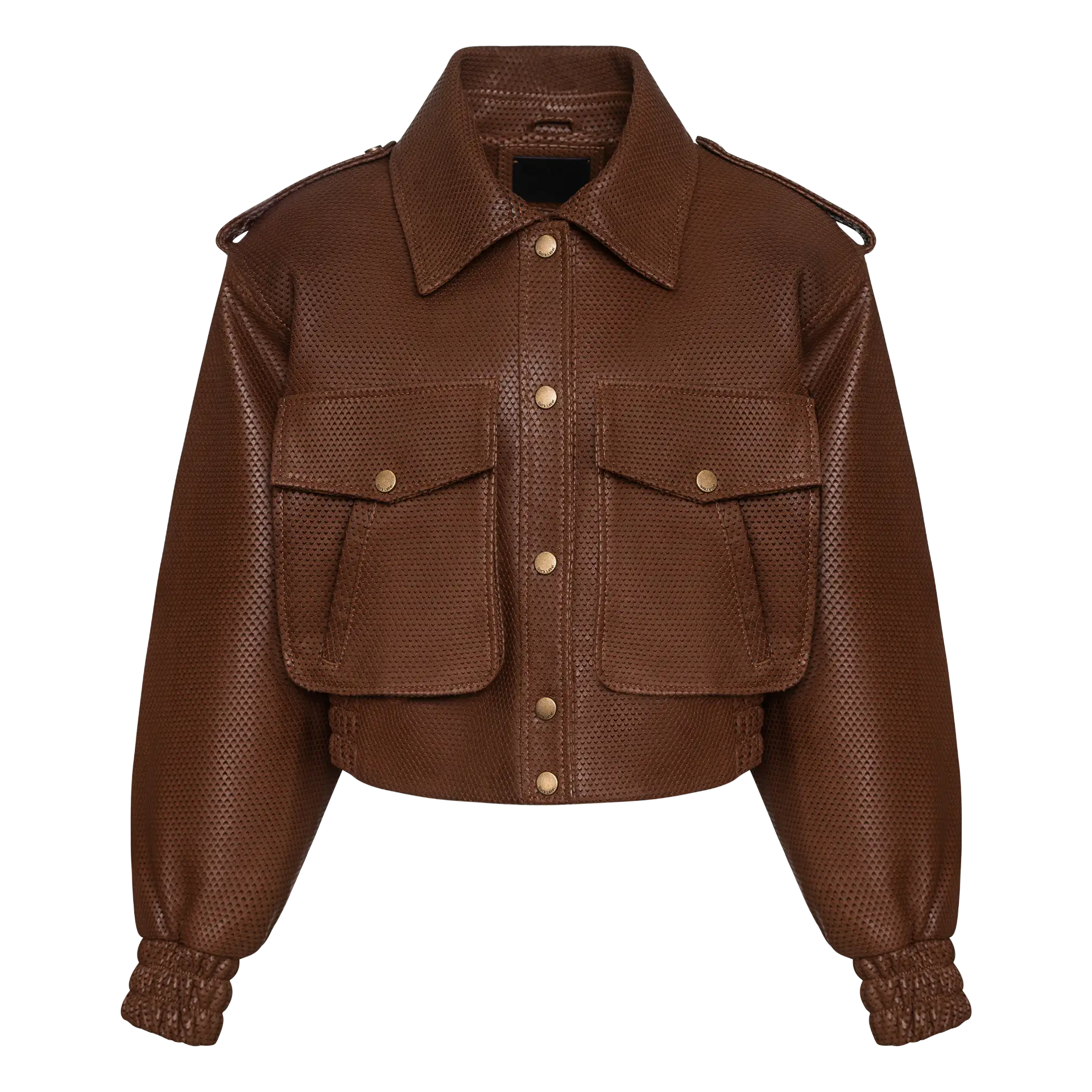 Bomber jacket MILAN in perforated leather