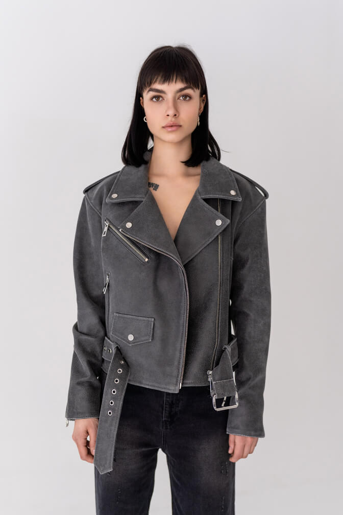 A jacket with an elongated back