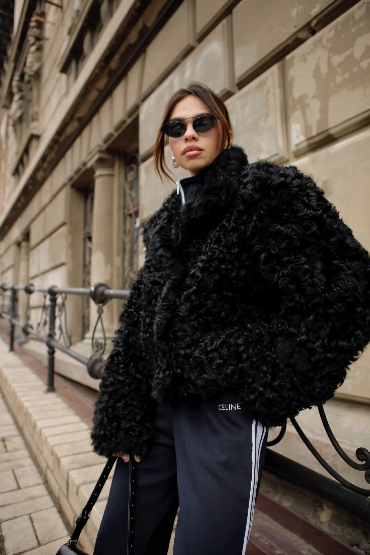 Short fur coat TIGRADO